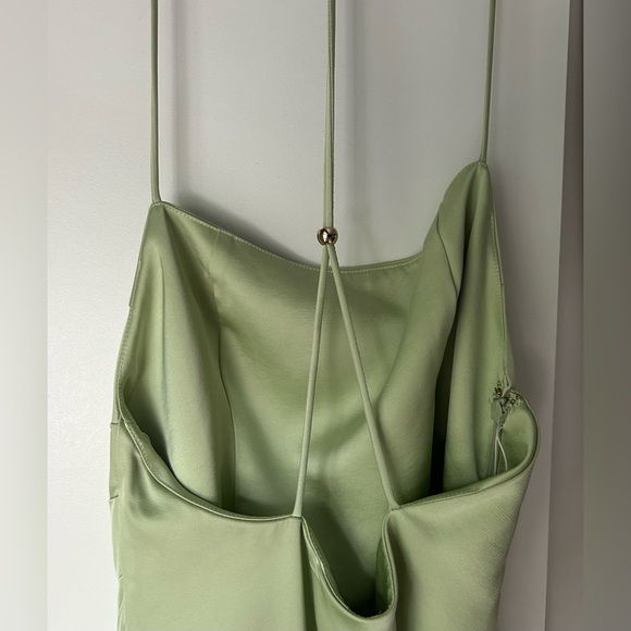 Significant Other Light Green Cocktail Party Open-Back Dress NWOT - Picture 6 of 7